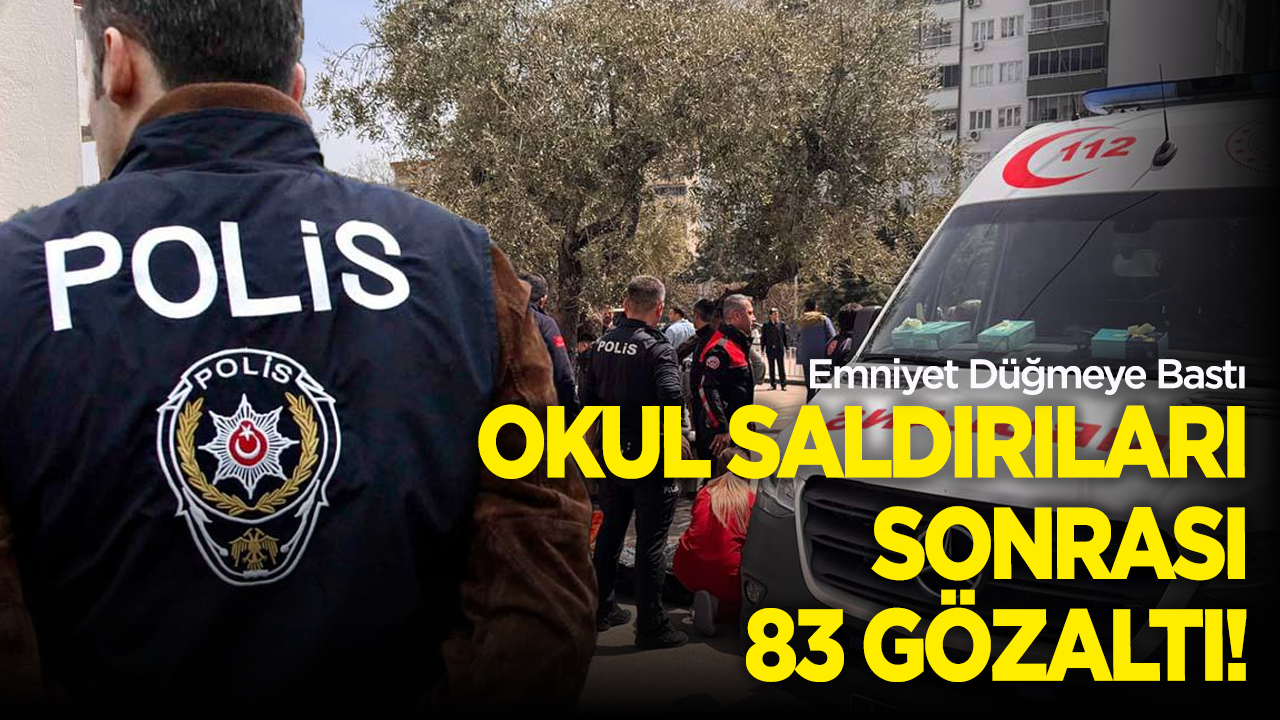 Okul saldırıları sonrası 83 kişi hakkında gözaltı kararı, yüzlerce hesaba erişim engeli
